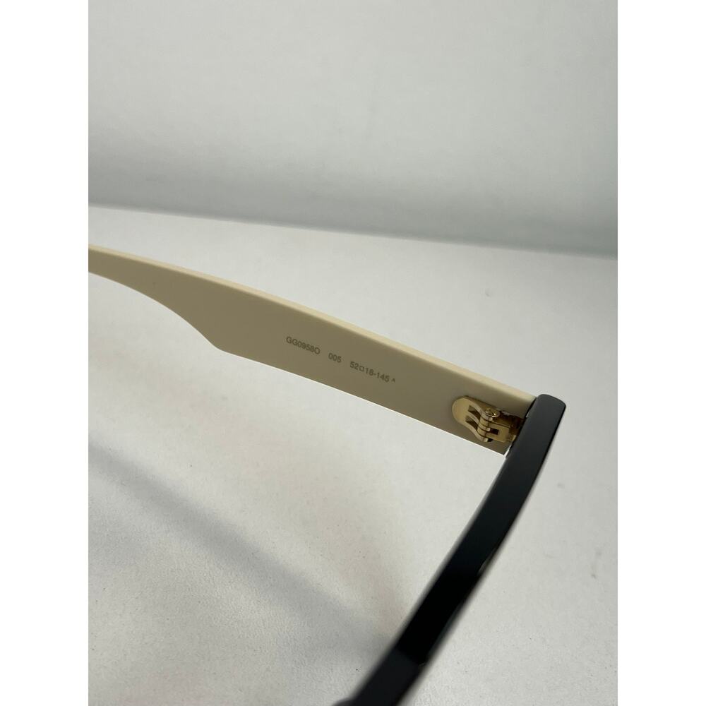 NEW Gucci GG0958O 005 Black Ivory Square Eyeglass Frames - Picture 9 of 9